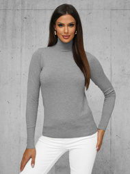 Pullover femme gris foncé OZONEE JS/8009/3