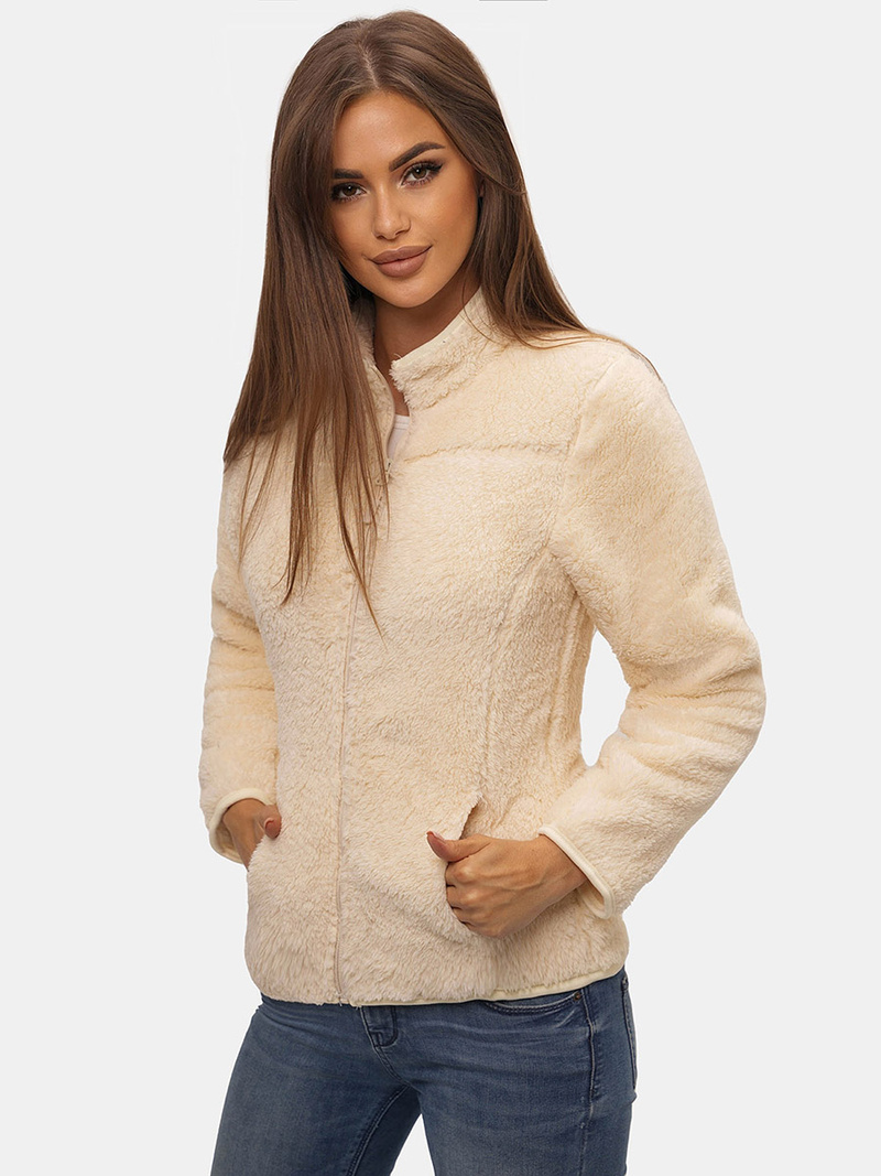 Sweat femme Beige/2 OZONEE JS/HH006/34Z