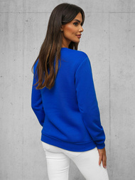 Sweat femme bleu de cobalt OZONEE JS/W01Z