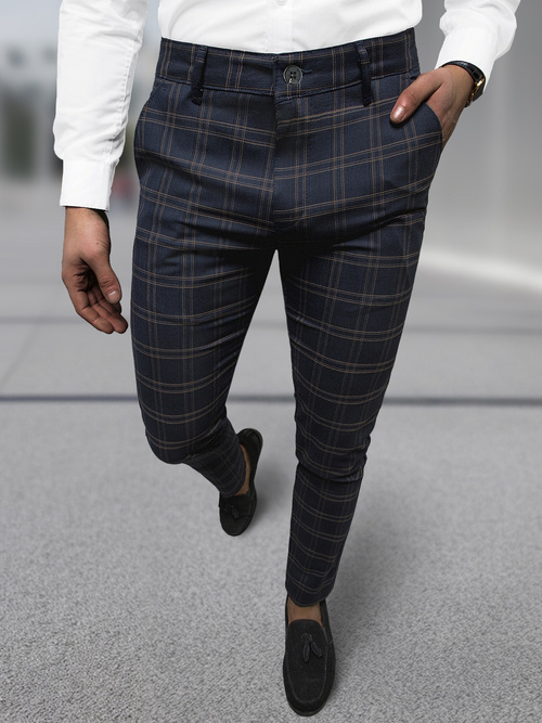 Pantalon Chino Homme Bleu foncé OZONEE DJ/5632