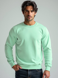 Sweatshirt Homme Menthe OZONEE JS/2001-10Z