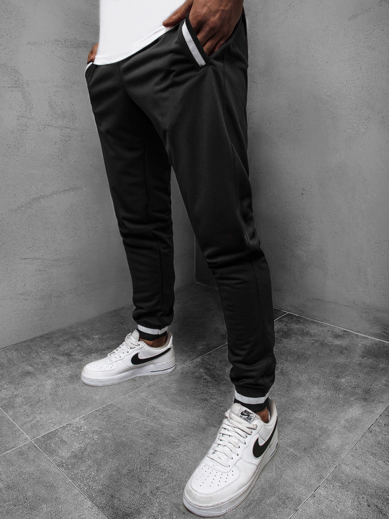 Pantalon de survêtement Homme Noir OZONEE A/2134Z