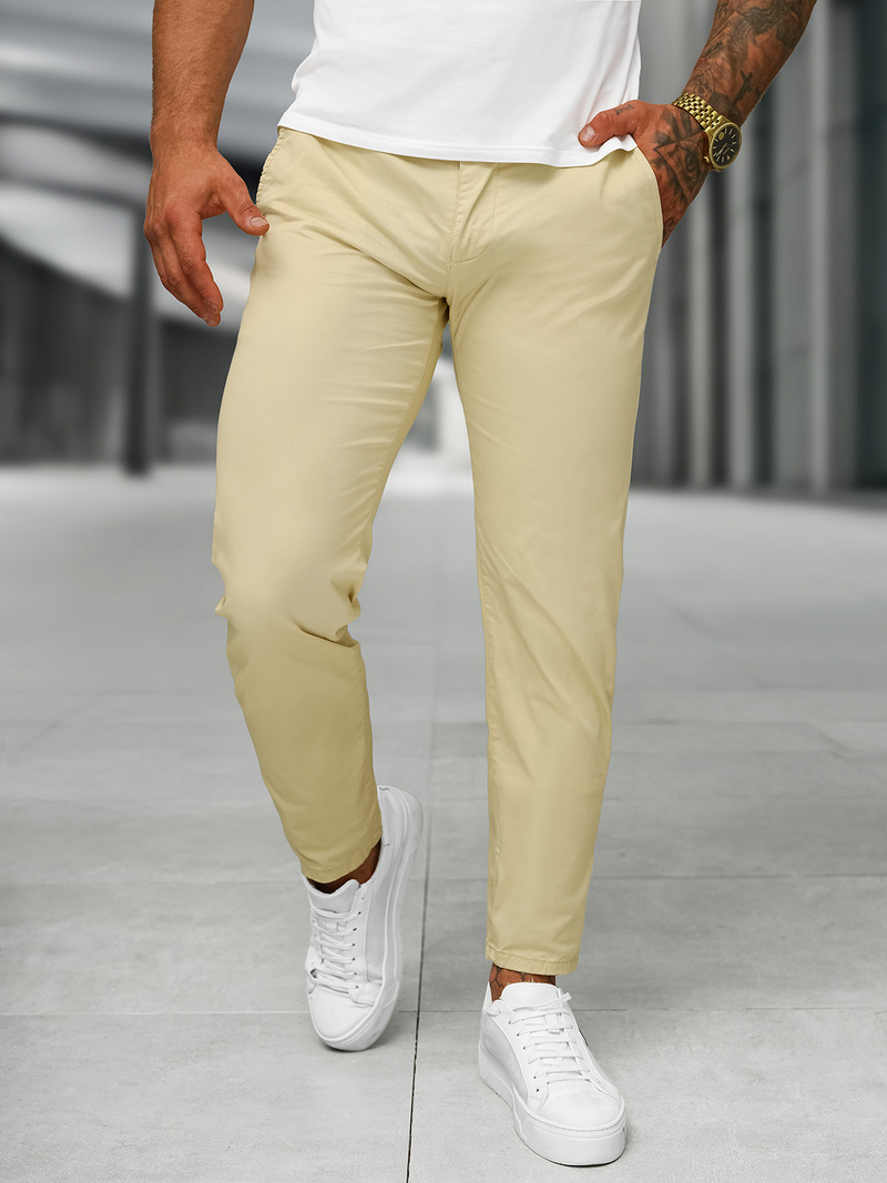 Pantalon Homme Beige OZONEE BL/SK222/6