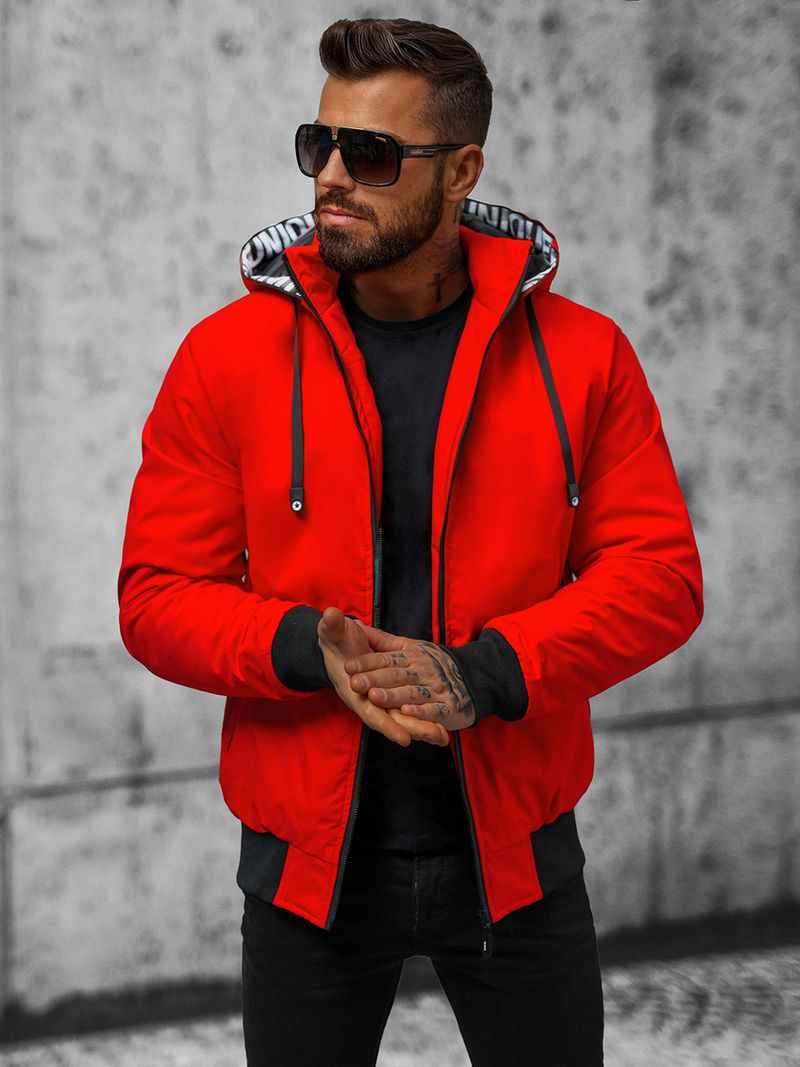 Veste Homme Rouge OZONEE JS/5M3111/270