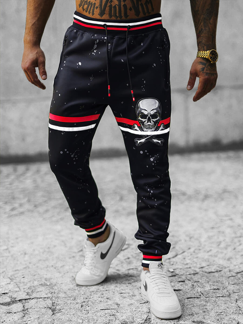 Pantalon de survêtement Homme Bleu foncé OZONEE JS/K10227