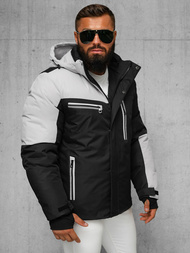 Veste Homme Noir et Gris OZONEE JS/91M9903/92Z