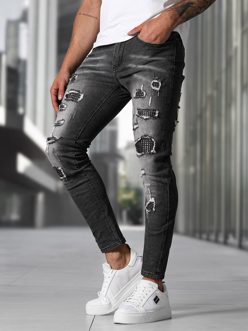 Jean Homme Noir OZONEE NB/MP0152NZ