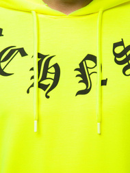 Sweatshirt Homme Néon Jaune OZONEE MACH/1183