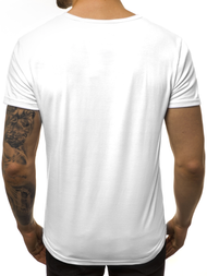 T-Shirt Homme Blanc OZONEE JS/SS10932