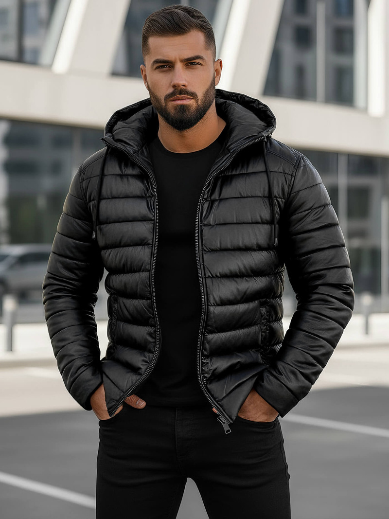Veste Homme Noir OZONEE O/11Z8088Z