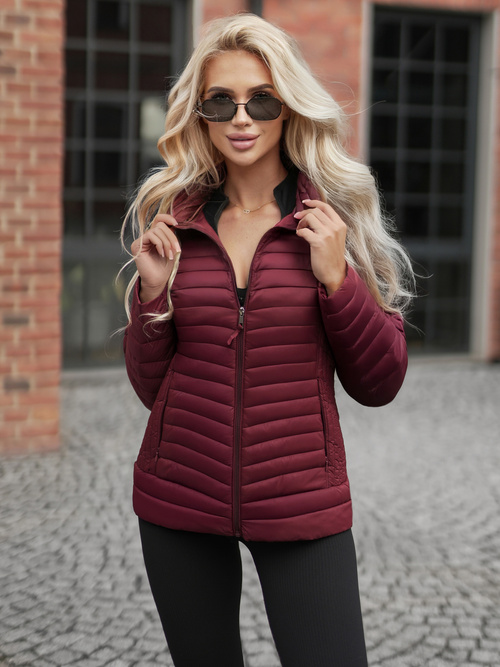 Veste femme bordeaux OZONEE JS/11Z8228Z