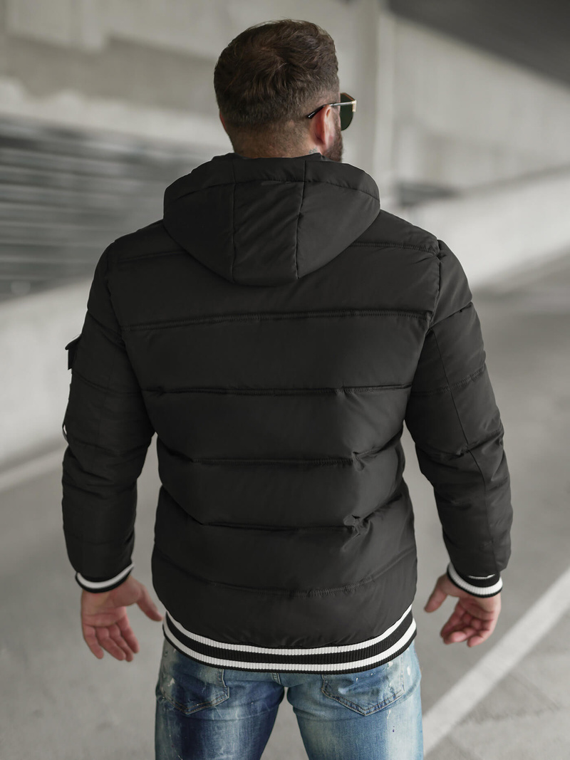 Veste homme noir OZONEE JS/57M7501/392Z