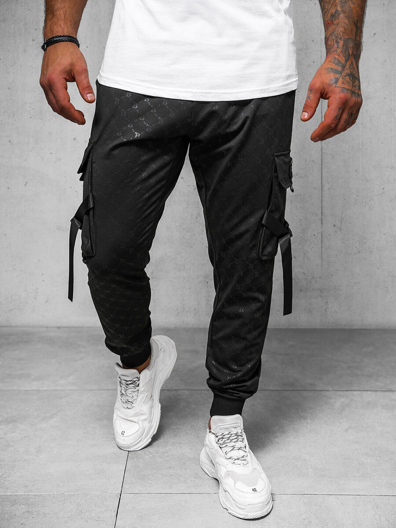 Pantalon de Survêtement Homme Noir OZONEE O/PS6021