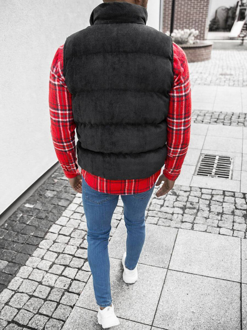 Veste sans manches Homme Noir OZONEE E/3950