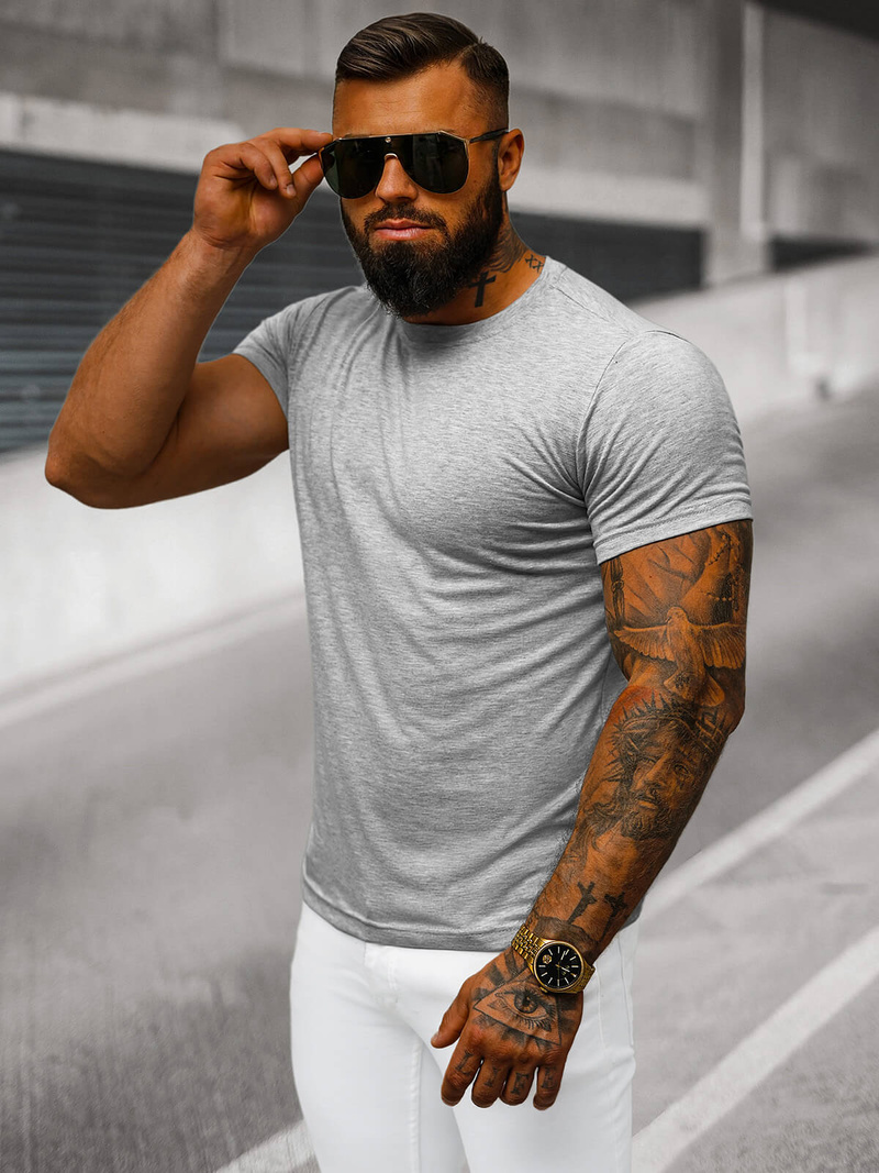 T-shirt Homme Gris OZONEE JS/712005Z