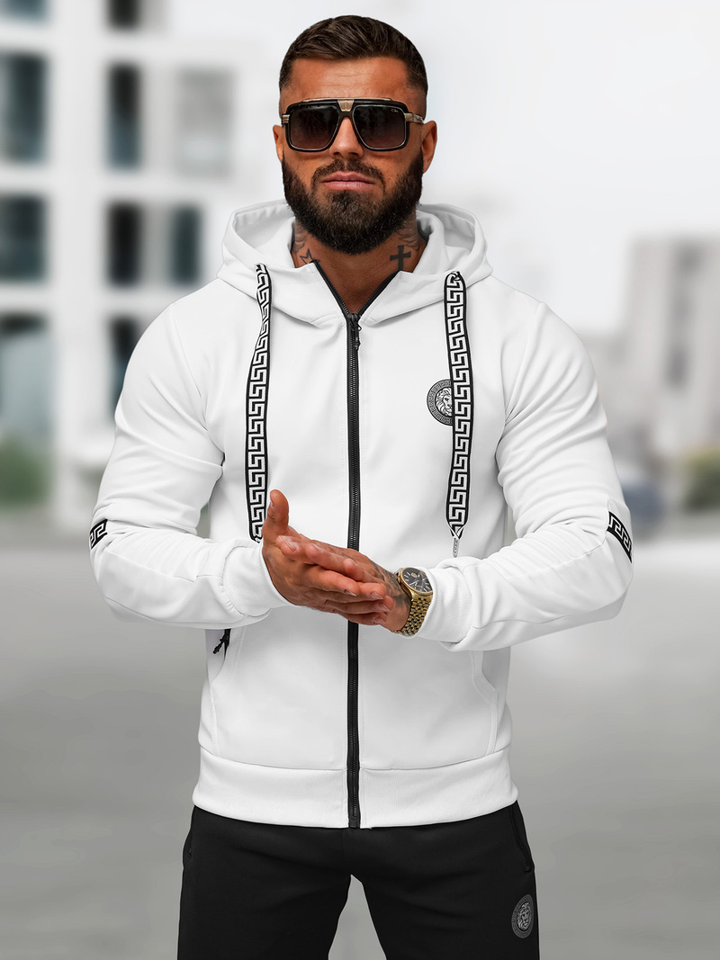 Survêtement homme blanc et noir OZONEE O/LN11887