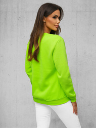 Sweat Femme Néon Vert OZONEE JS/W01Z