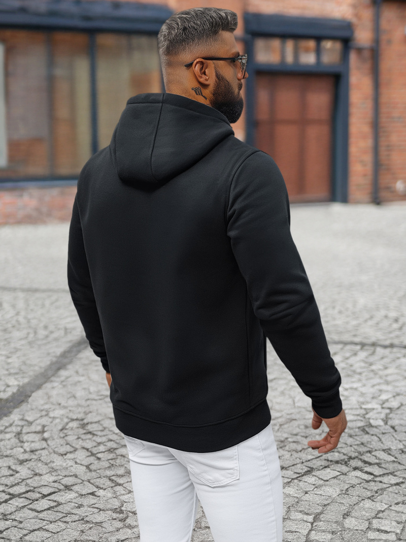 Sweatshirt Homme Noir OZONEE NB/MF2012