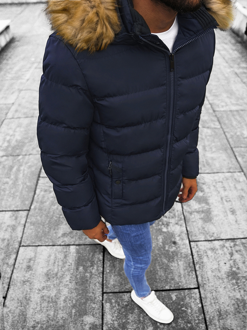 Veste Homme Bleu Foncé OZONEE JS/M8107