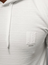 Sweatshirt à capuche homme ecru OZONEE O/TB2272