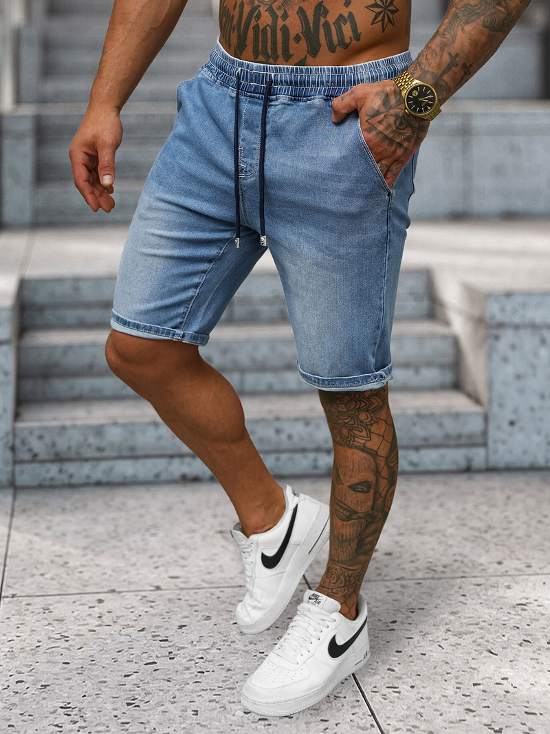Shorts en Jean Homme Bleu Clair OZONEE NB/MP0314BC