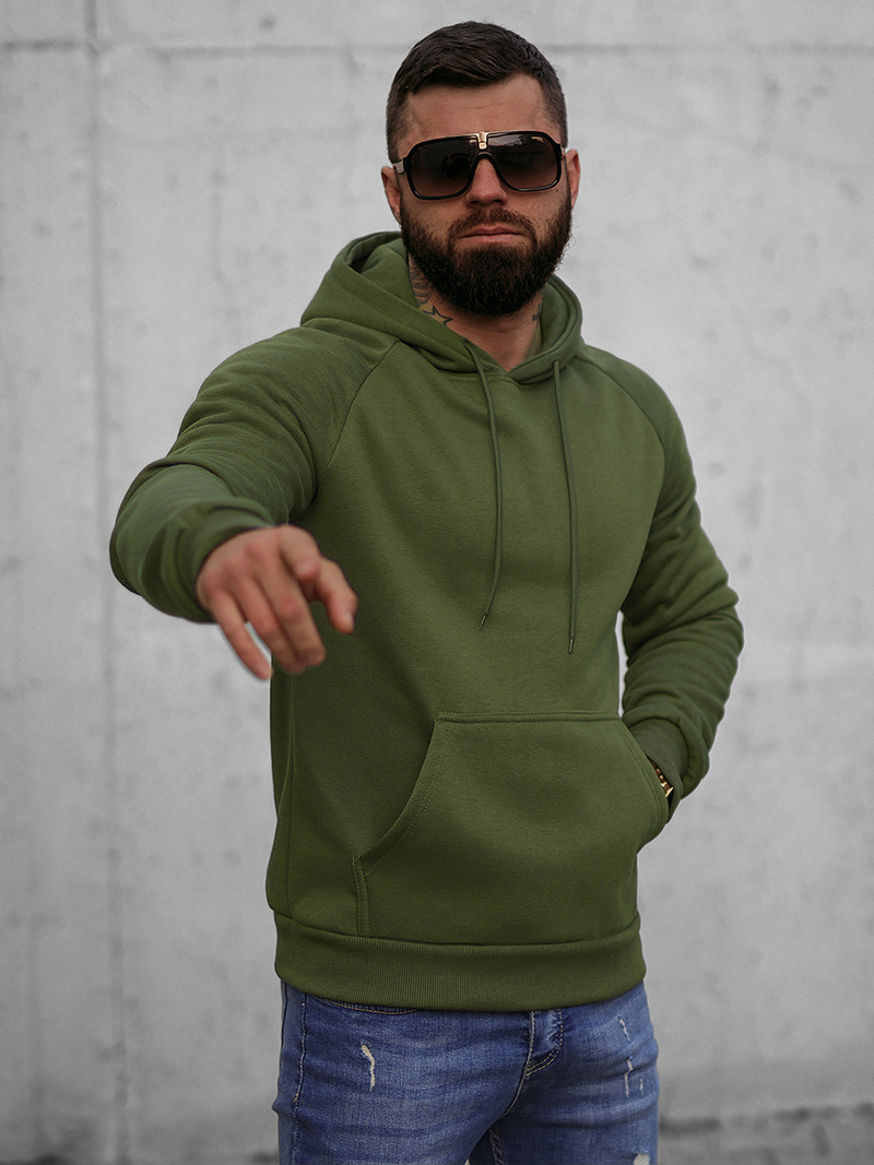 Sweatshirt Homme Kaki OZONEE O/8B151/29