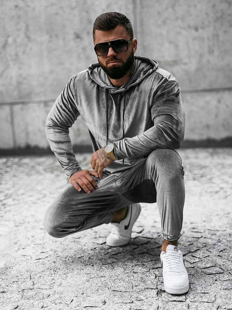 Survêtement Homme Gris OZONEE O/D7517