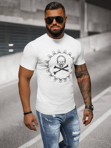 T-shirt Homme Blanc OZONEE NB/MT3068