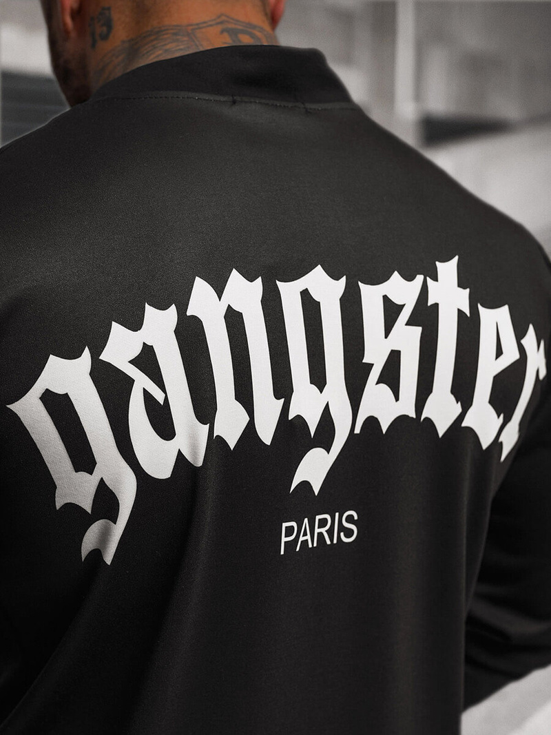 Sweatshirt Homme Noir OZONEE O/B7548