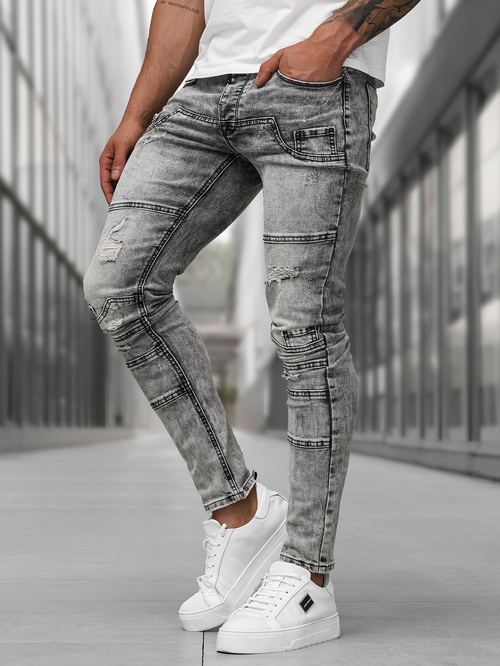 Jean Homme Gris Foncé OZONEE NB/MP0163NZ