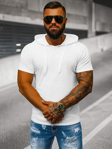 T-shirt Homme Blanc OZONEE JS/8T89/1