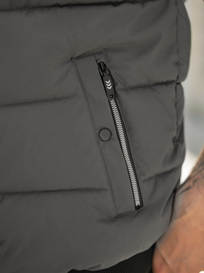 Veste sans manches homme gris foncé OZONEE JS/32M1780/105