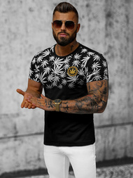 T-shirt Homme Noir OZONEE O/T133/3