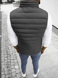 Veste Sans Manches Homme Gris Foncé OZONEE JS/M711/105