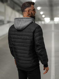 Veste Homme Noir OZONEE JS/8M985/392