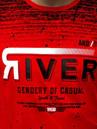 T-Shirt Homme Rouge OZONEE JS/SS10960