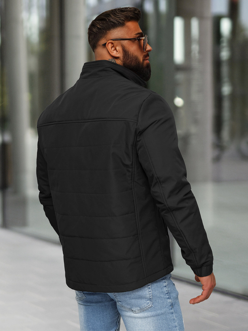 Veste Homme Noir OZONEE JS/62M9508/392