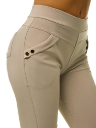 Legging femme Beige OZONEE JS/1041/B8