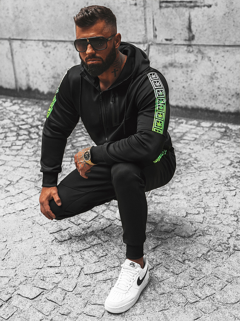 Survêtement Homme Noir OZONEE JS/C8118