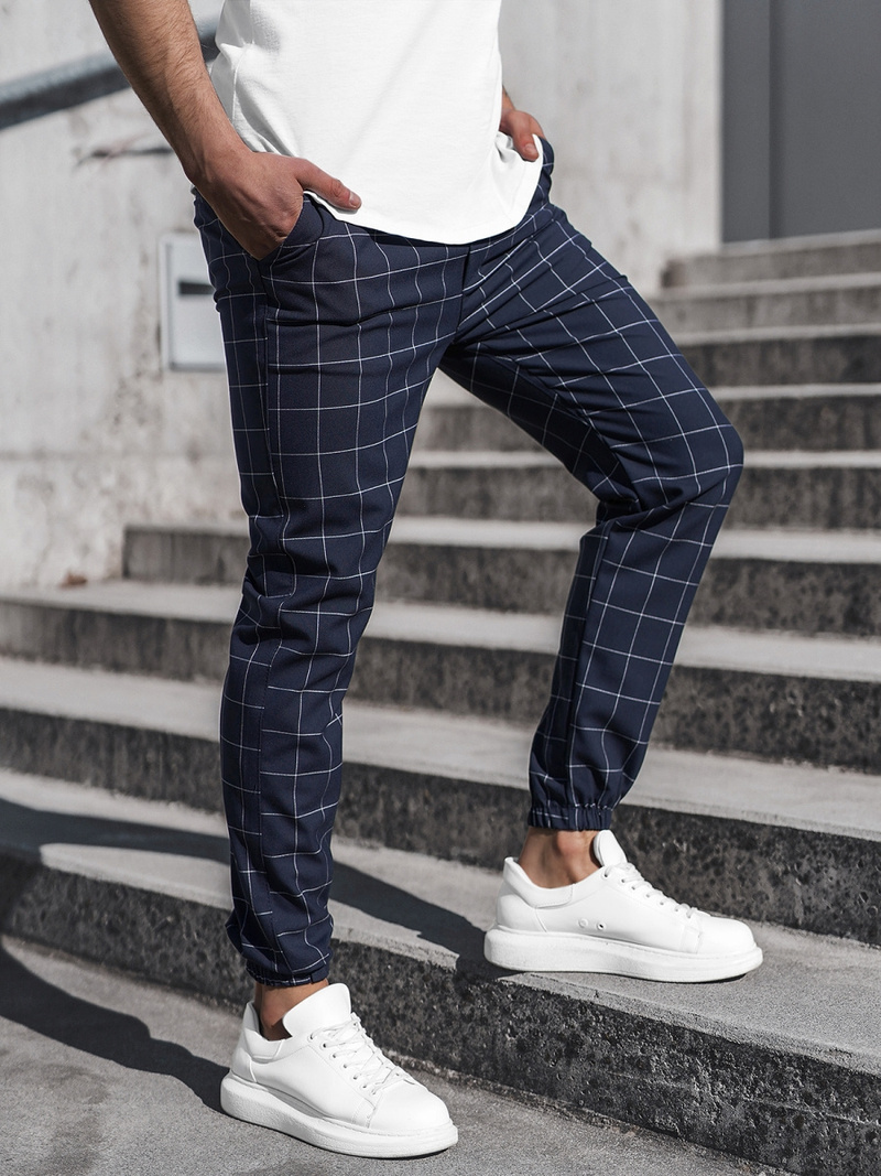 Pantalon chino Homme bleu foncé OZONEE DJ/2275/22Z