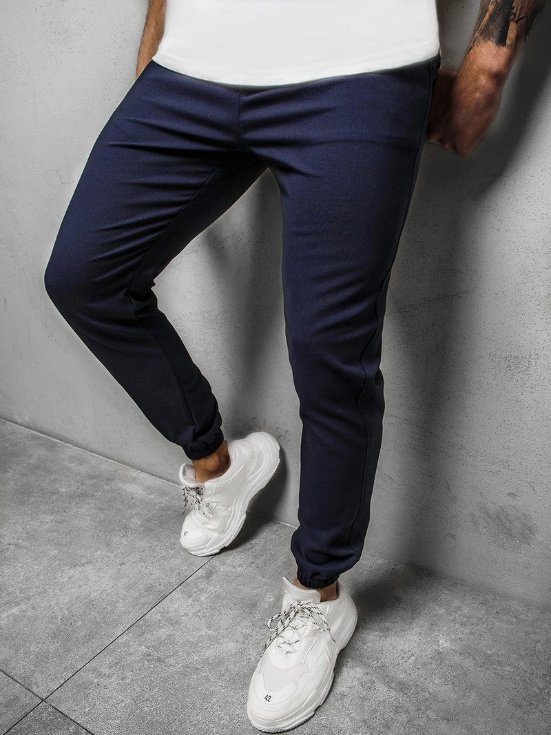 Pantalon Chino Homme Bleu foncé OZONEE DJ/5539