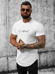 T-Shirt Homme Blanc OZONEE O/P1108