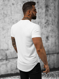 T-Shirt Homme Blanc OZONEE O/P1108