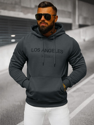 Sweatshirt à capuche homme gris foncé OZONEE JS/27B6507/5