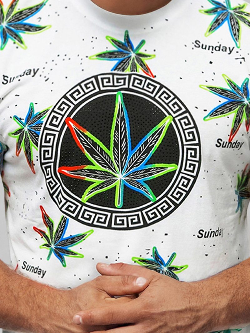 T-shirt Homme Blanc OZONEE O/T136/1Z