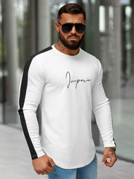 Sweatshirt Homme Blanc OZONEE O/D7197Z