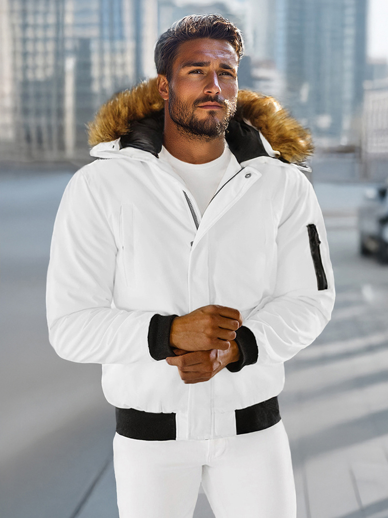 Veste Homme Blanc OZONEE JS/M2019/281Z