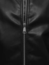 Veste en cuir femme noir OZONEE O/G116Z