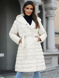 Manteau Femme Écru OZONEE JS/5M3159/254