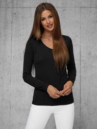 Pullover Femme Noir OZONEE JS/8006/9